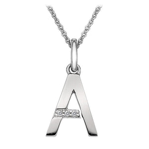 Sterling Silver Initial Pendant (A-Z Available)