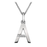 Sterling Silver Initial Pendant (A-Z Available)