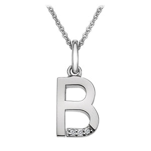 Sterling Silver Initial Pendant (A-Z Available)