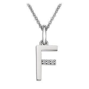 Sterling Silver Initial Pendant (A-Z Available)