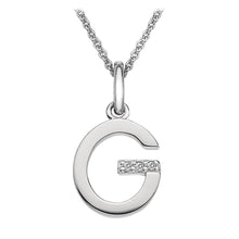 Load image into Gallery viewer, Sterling Silver Initial Pendant (A-Z Available)
