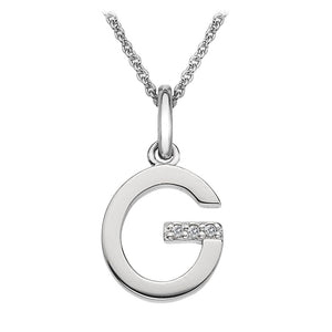 Sterling Silver Initial Pendant (A-Z Available)