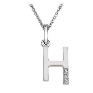 Sterling Silver Initial Pendant (A-Z Available)