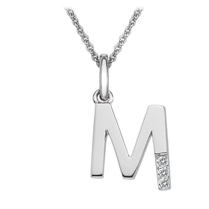 Sterling Silver Initial Pendant (A-Z Available)