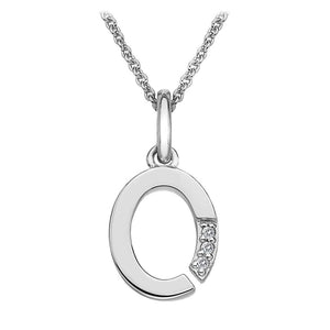 Sterling Silver Initial Pendant (A-Z Available)