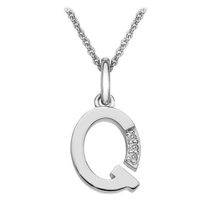 Sterling Silver Initial Pendant (A-Z Available)