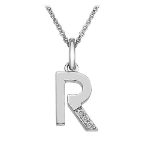 Sterling Silver Initial Pendant (A-Z Available)