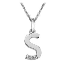 Load image into Gallery viewer, Sterling Silver Initial Pendant (A-Z Available)
