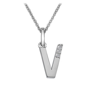 Sterling Silver Initial Pendant (A-Z Available)