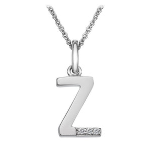 Sterling Silver Initial Pendant (A-Z Available)