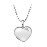 Silver Hot Diamonds Heart Locket Pendant
