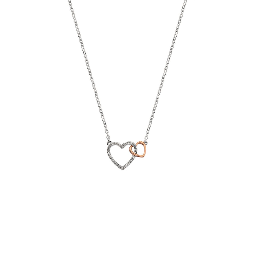 Silver Hot Diamonds Heart Pendant