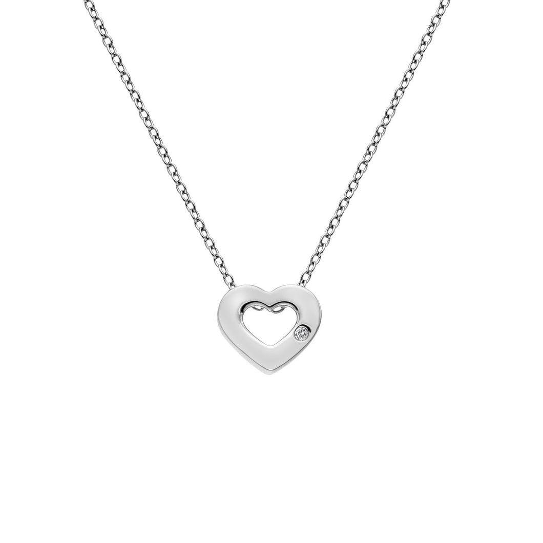 Silver Hot Diamonds Heart Pendant
