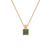 Revive Malachite Square Pendant |  Hot Diamonds | Jac Jossa
