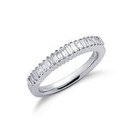 18ct White Gold Baguette Cut Diamond 0.50ct Eternity Ring