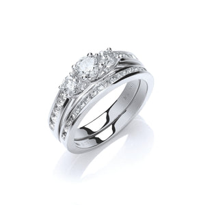 18ct White Gold Diamond 1.20ct Bridal Set