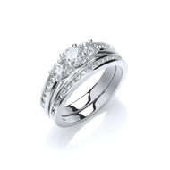 18ct White Gold Diamond 1.20ct Bridal Set