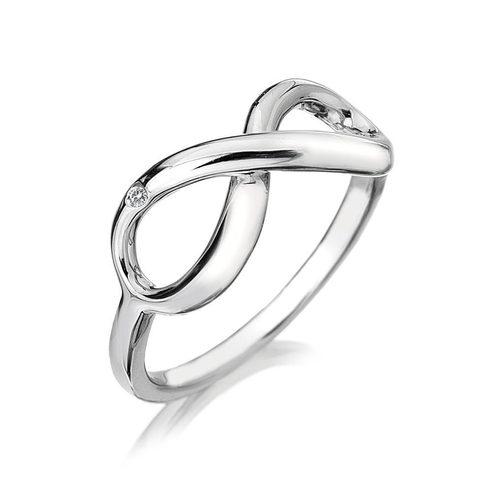 Silver Hot Diamonds Ring