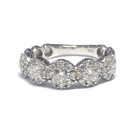 Diamond Cluster Eternity Ring