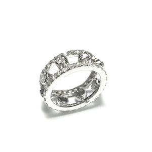 Cartier Style 18ct white gold Diamond pendant