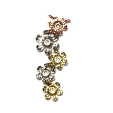 Load image into Gallery viewer, 18ct Three Gold Diamond Flower Pendant
