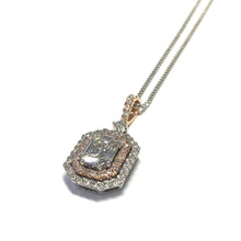 Load image into Gallery viewer, 18ct Rose and White Gold Diamond  Pendant
