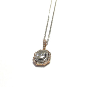 18ct Rose Gold Diamond  Pendant
