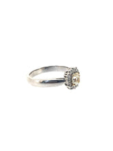 Load image into Gallery viewer, DGI Certified Fancy Light Yellow Diamond Cluster Ring
