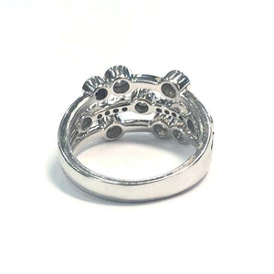 18 Carat White Gold Raindance Style Diamond Ring