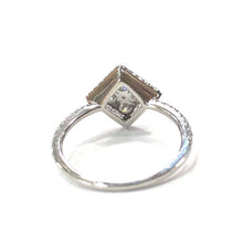 Load image into Gallery viewer, 18 Carat White Gold Diamond Shape Delicate Art Deco Style Diamond Cluster Ring
