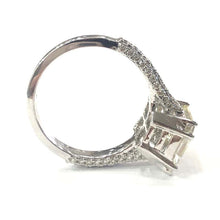 Load image into Gallery viewer, 18 Carat White Gold Baguette Diamond Cluster Ring
